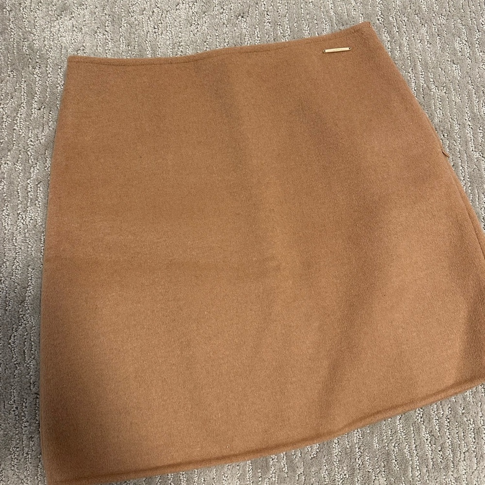 Elie Tahari Camel Wool Skirt